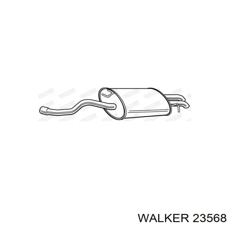 23568 Walker silenciador posterior