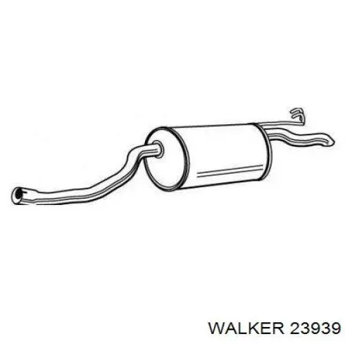 23939 Walker silenciador posterior