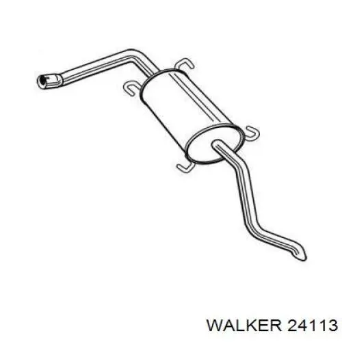 24113 Walker silenciador posterior