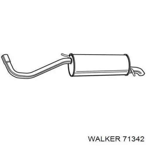 71342 Walker silenciador posterior