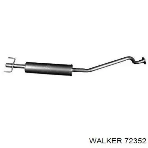 72352 Walker silenciador posterior