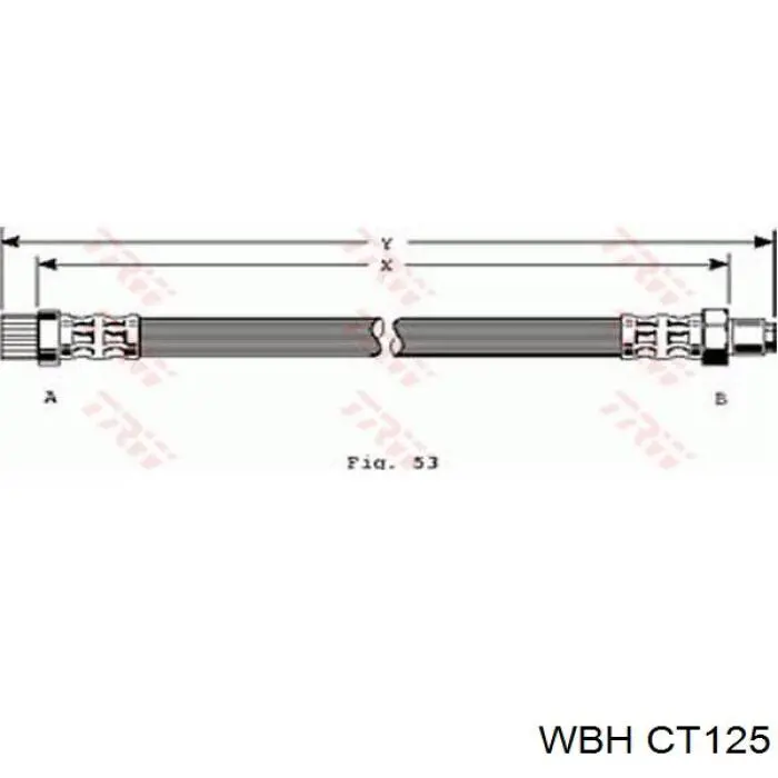 CT125 WBH latiguillo de freno delantero