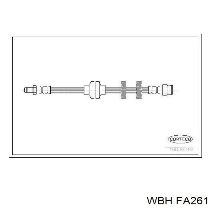 Comprar Latiguillo de freno delantero Fiat Doblo I 223 a bajo precio