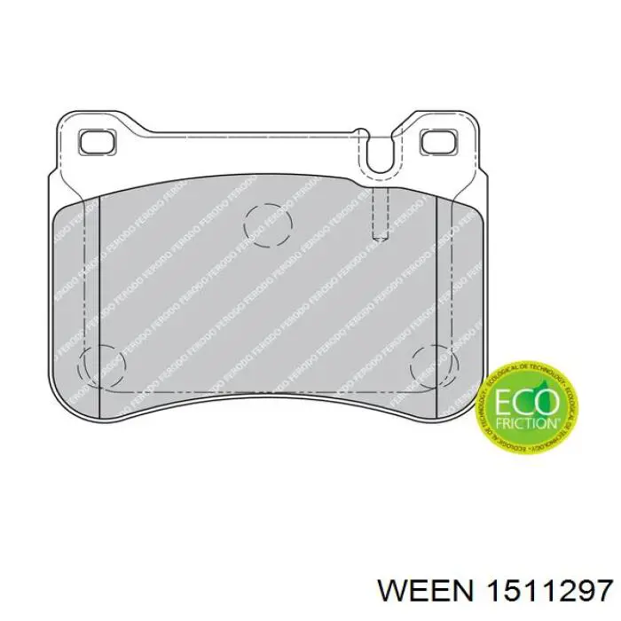 151-1297 Ween pastillas de freno delanteras