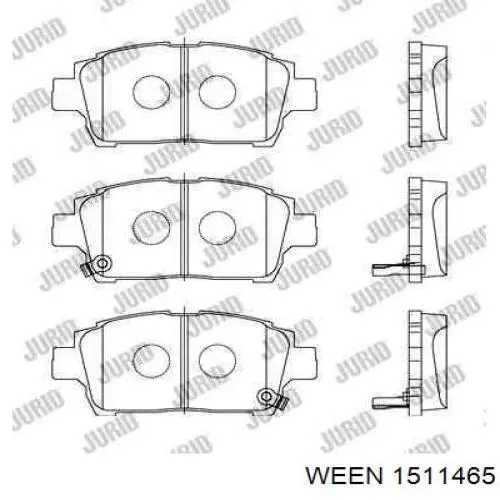 Pastillas de freno delanteras Toyota Prius NHW20