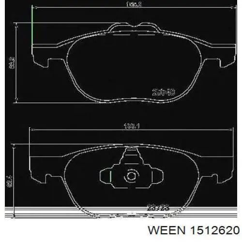 Pastillas de freno delanteras Ford Focus 3 CB8