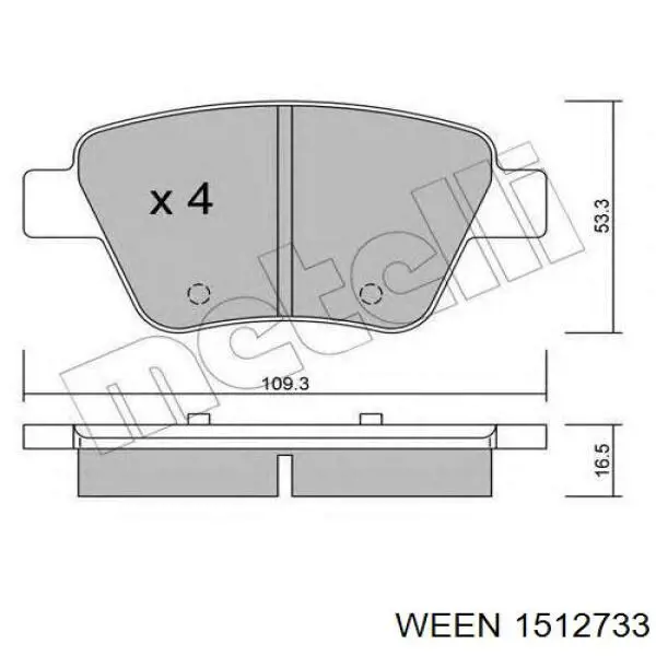 Pastillas de freno traseras Volkswagen Jetta 6 162, 163, AV3, AV2, AY2, AY3