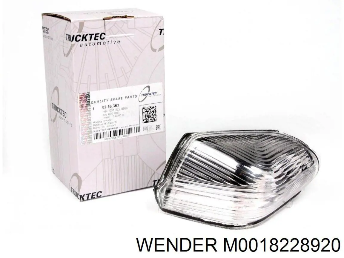 M 001 822 8920 Wender luz intermitente de retrovisor exterior izquierdo