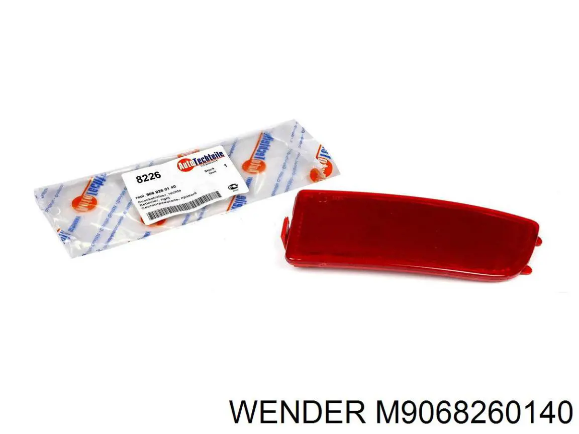 M9068260140 Wender Reflector, trasero, derecho