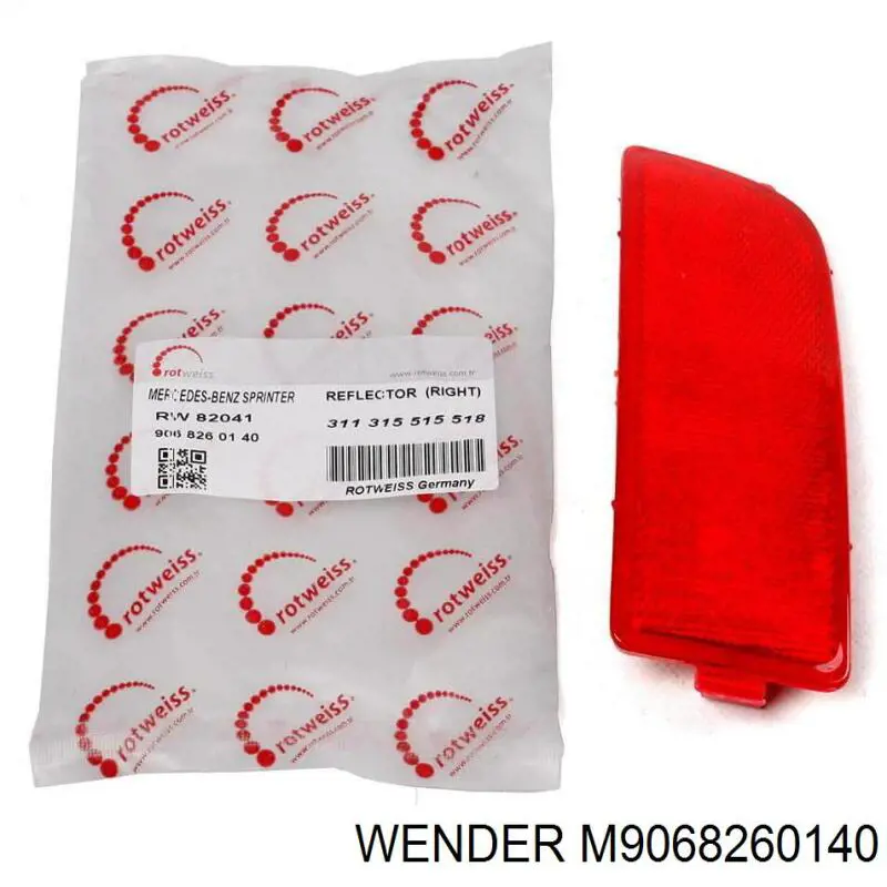 Deflector parachoques trasero derecho Wender M9068260140 precio, desde 20,79 EUR