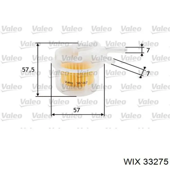 33275 WIX filtro combustible