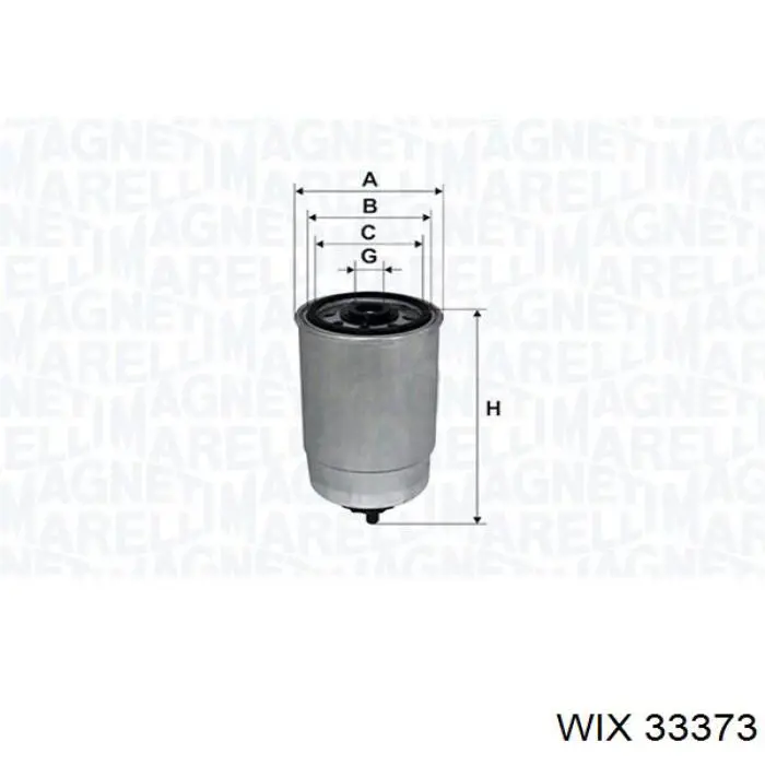 33373 WIX filtro combustible