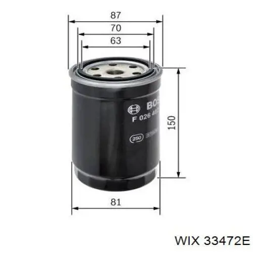 Filtro de gasoil Renault (RVI) 8671002065