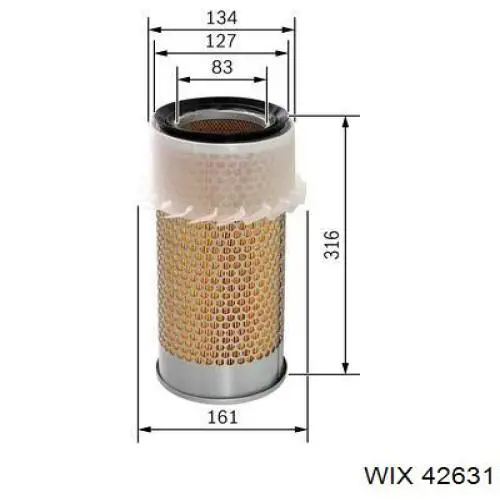 El filtro de aire WIX 42631 precio, desde 18,79 EUR
