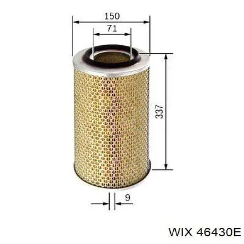 46430E WIX filtro de aire