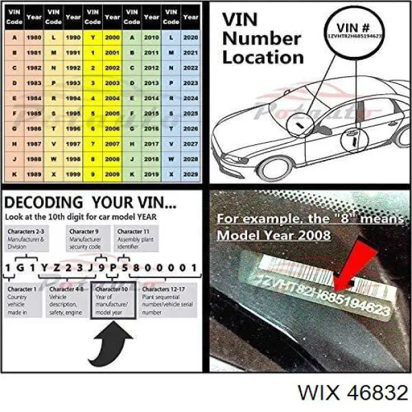 46832 WIX filtro de aire