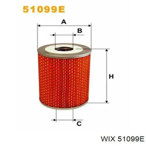 51099E WIX filtro de aceite