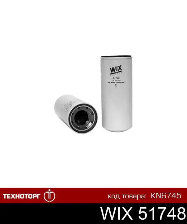 Filtro de aceite WIX 51748 precio, desde 29,29 EUR