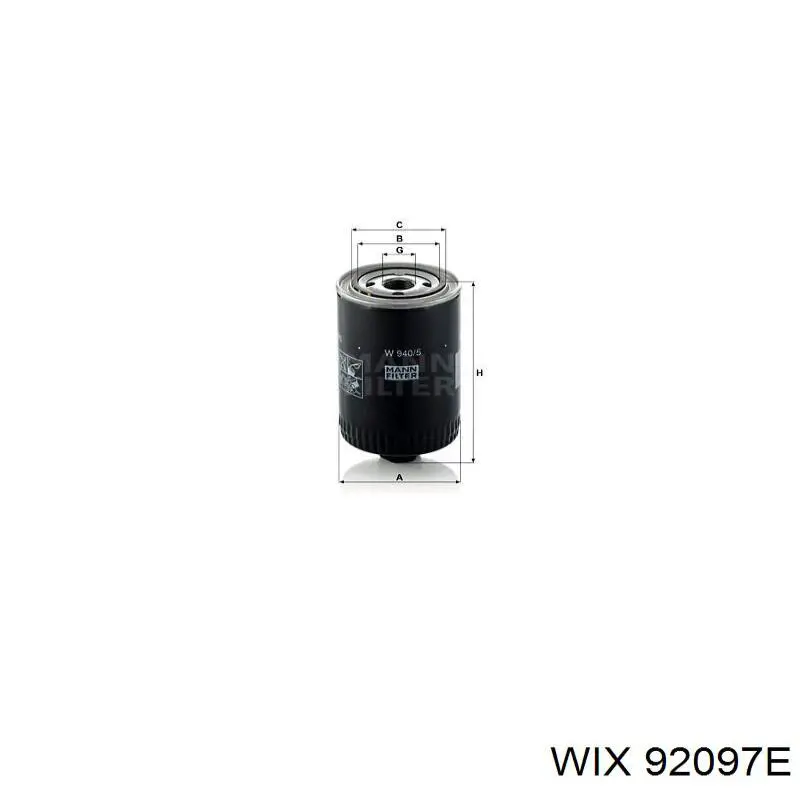 Comprar 92097E WIX Filtros de aceite