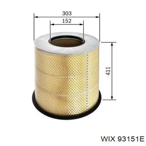 El filtro de aire WIX 93151E precio, desde 59,23 EUR