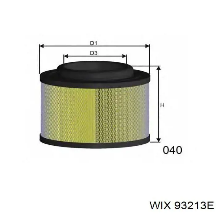 01319142 Deutz Filtro de aire de motor