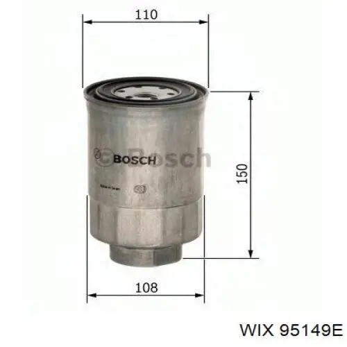 95149E WIX filtro de combustible