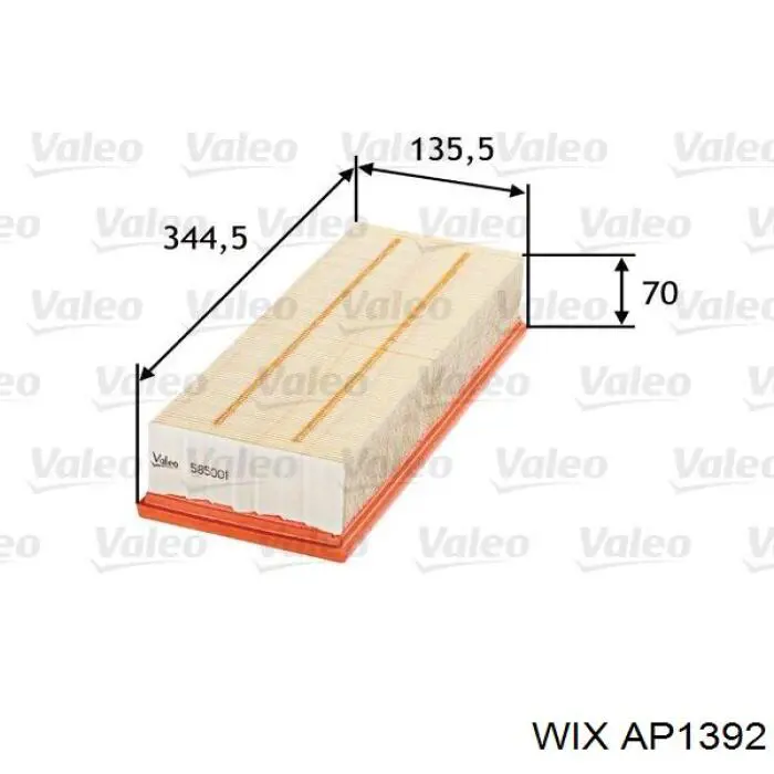 Filtro de aire Volkswagen Golf 5 1K1