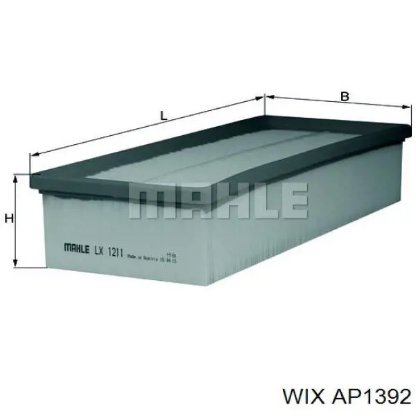 Filtro de aire Volkswagen Golf 5 1K1