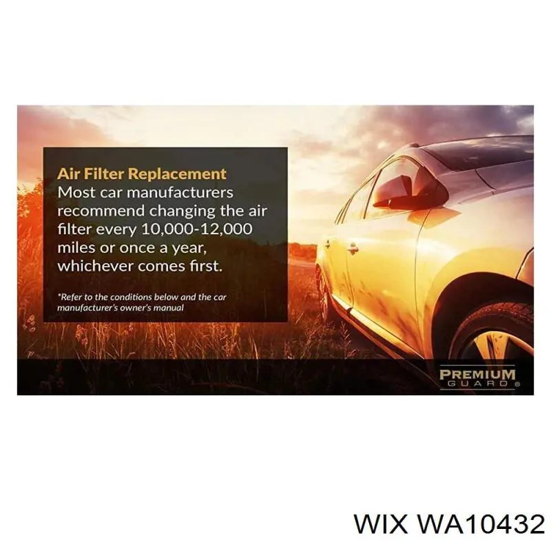 WA10432 WIX filtro de aire