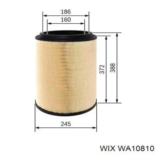 El filtro de aire WIX WA10810 precio, desde 52,53 EUR