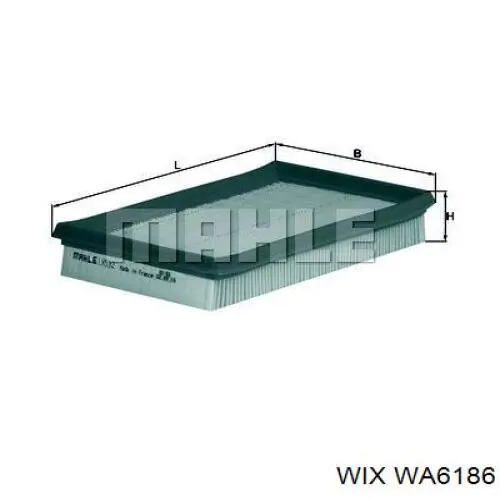 El filtro de aire WIX WA6186 precio, desde 5,60 EUR