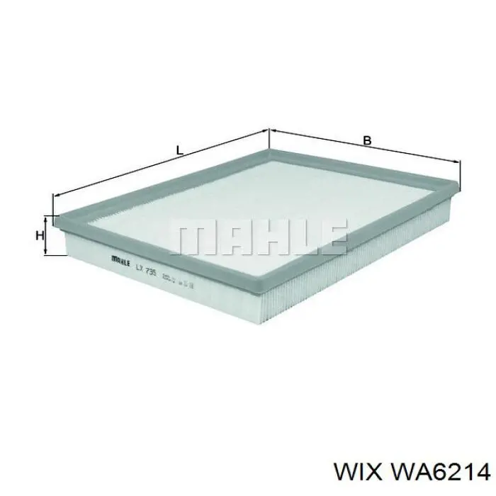 WA6214 WIX filtro de aire