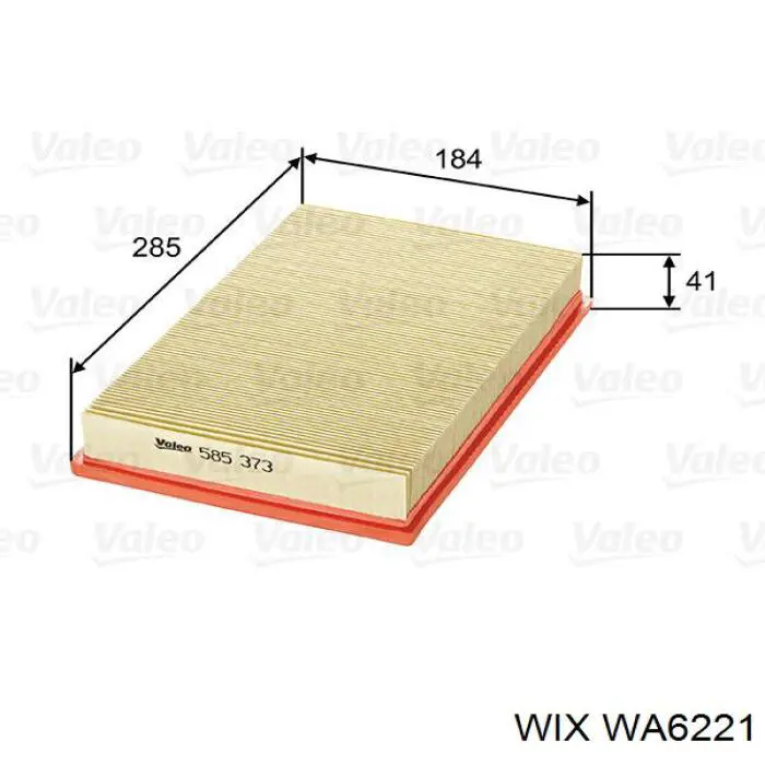 WA6221 WIX filtro de aire