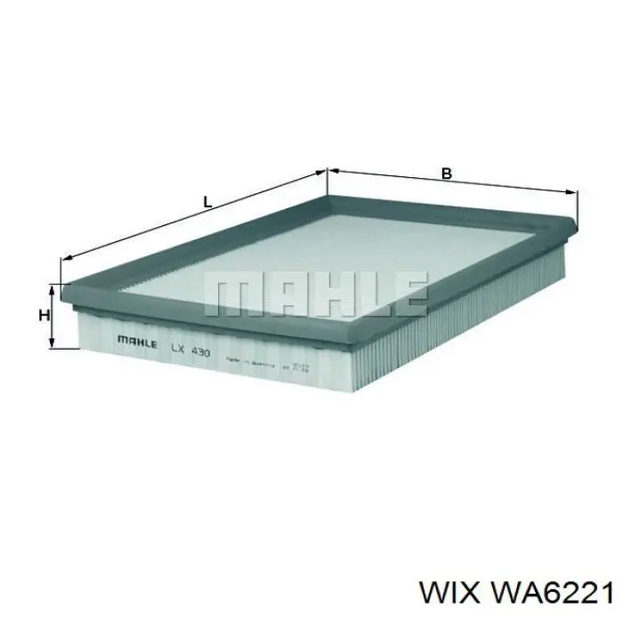 El filtro de aire WIX WA6221 precio, desde 8,09 EUR