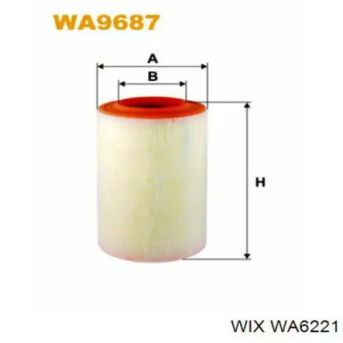 Comprar WA6221 WIX Filtro de aire