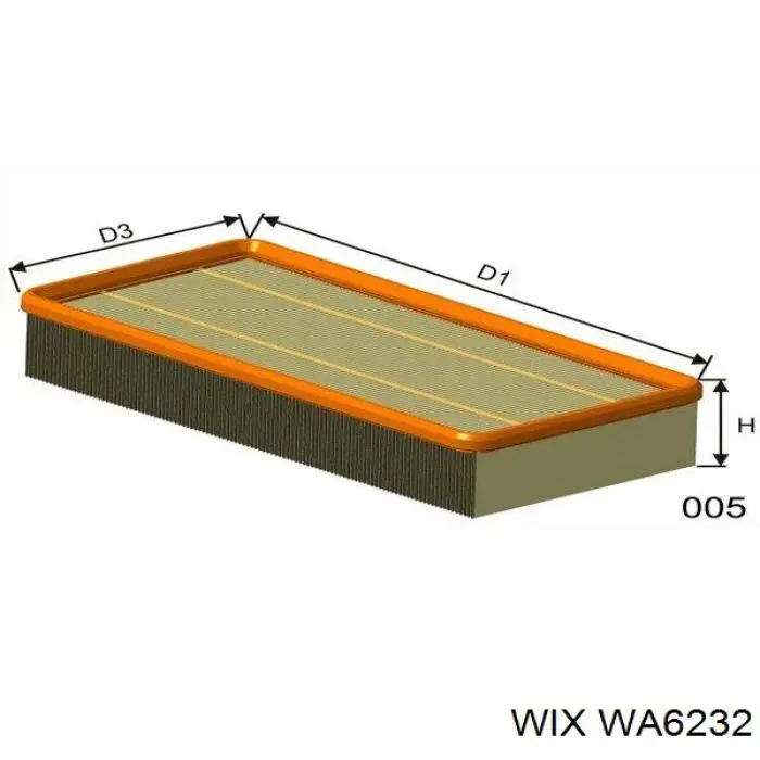 Comprar WA6232 WIX Filtro de aire