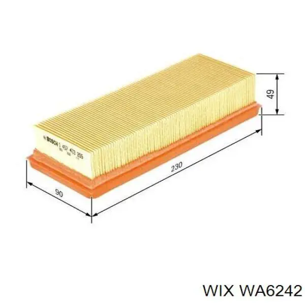 El filtro de aire WIX WA6242 precio, desde 3,99 EUR
