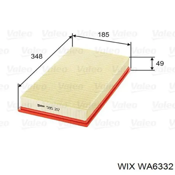 WA6332 WIX filtro de aire