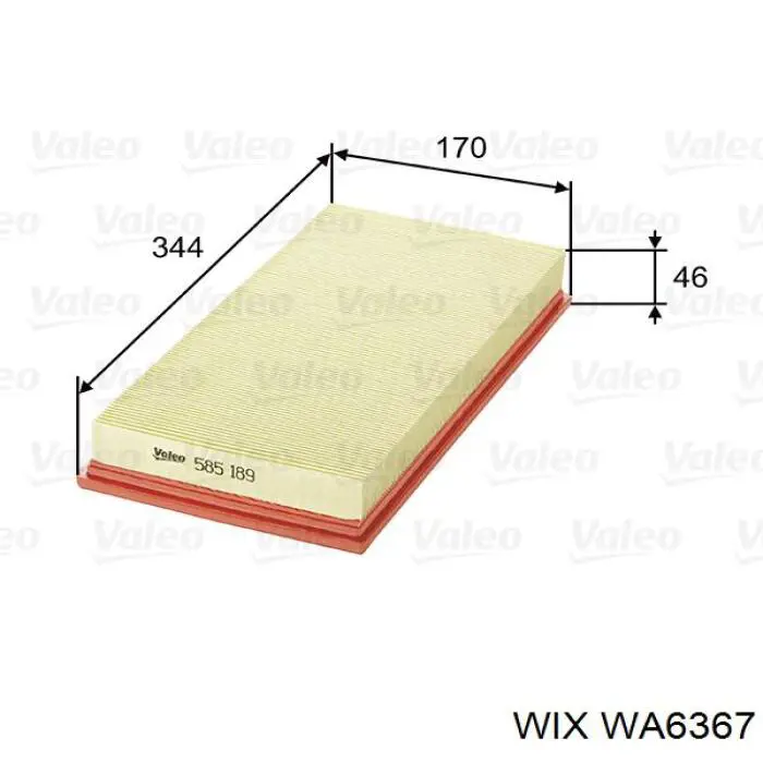 El filtro de aire WIX WA6367 precio, desde 7,21 EUR