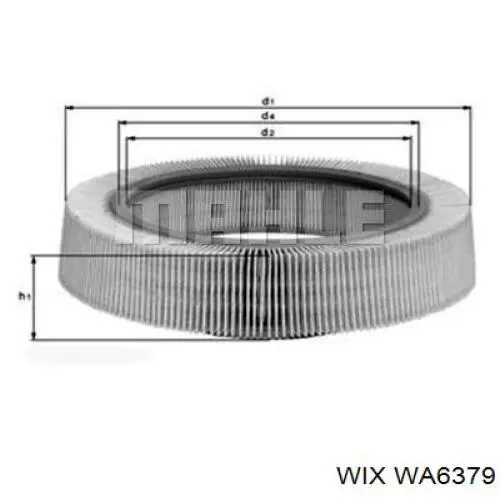 WA6379 WIX filtro de aire