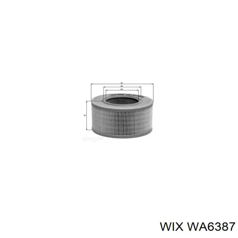 WA6387 WIX filtro de aire