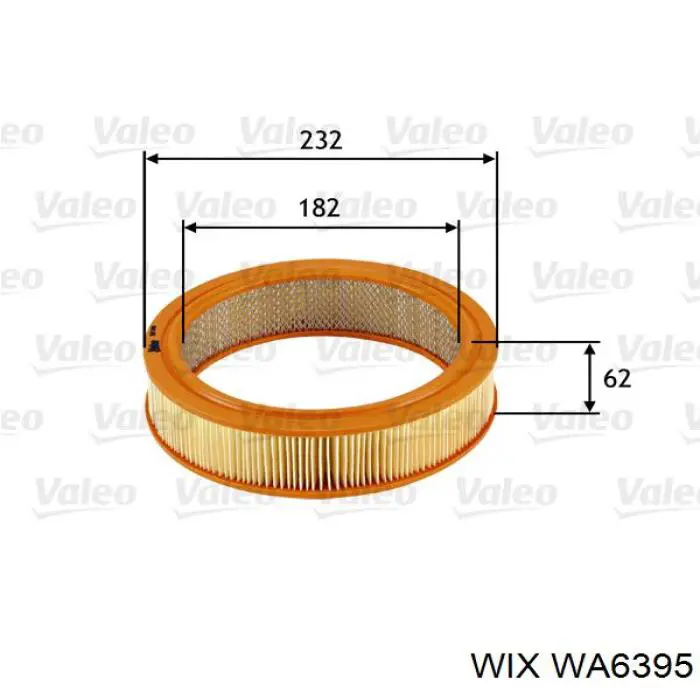Comprar WA6395 WIX Filtro de aire