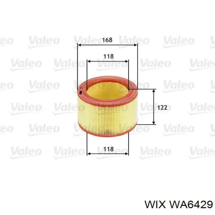 WA6429 WIX filtro de aire