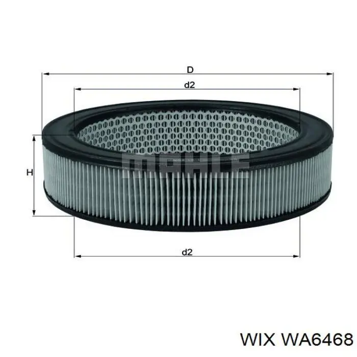 WA6468 WIX filtro de aire