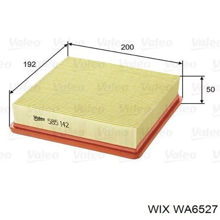 Comprar WA6527 WIX Filtro de aire