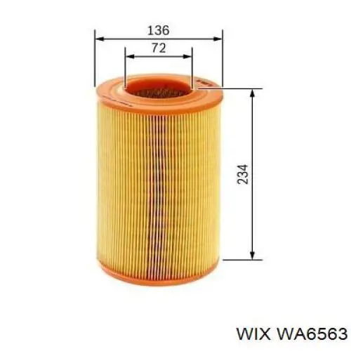 El filtro de aire WIX WA6563 precio, desde 12,42 EUR