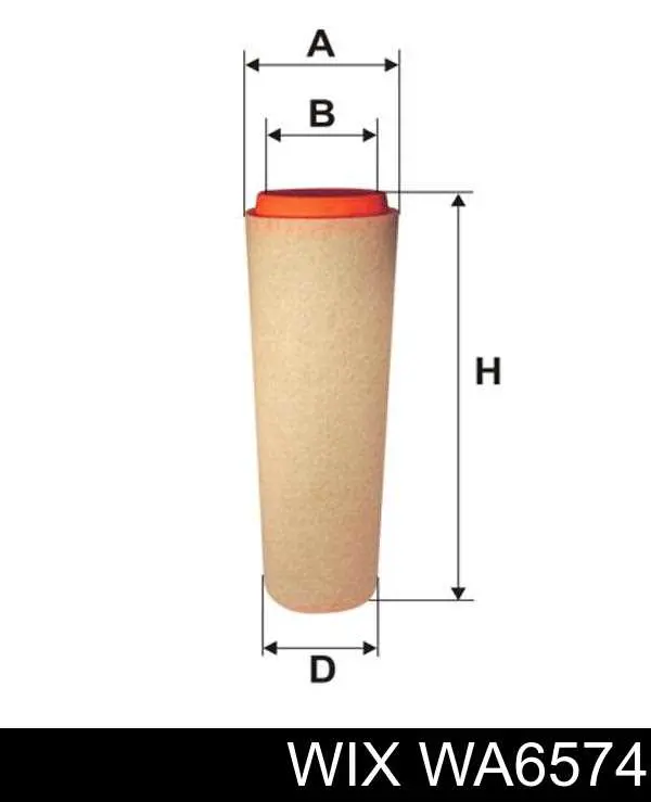 WA6574 WIX Filtro de aire de motor