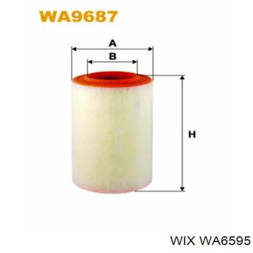 El filtro de aire WIX WA6595 precio, desde 6,34 EUR