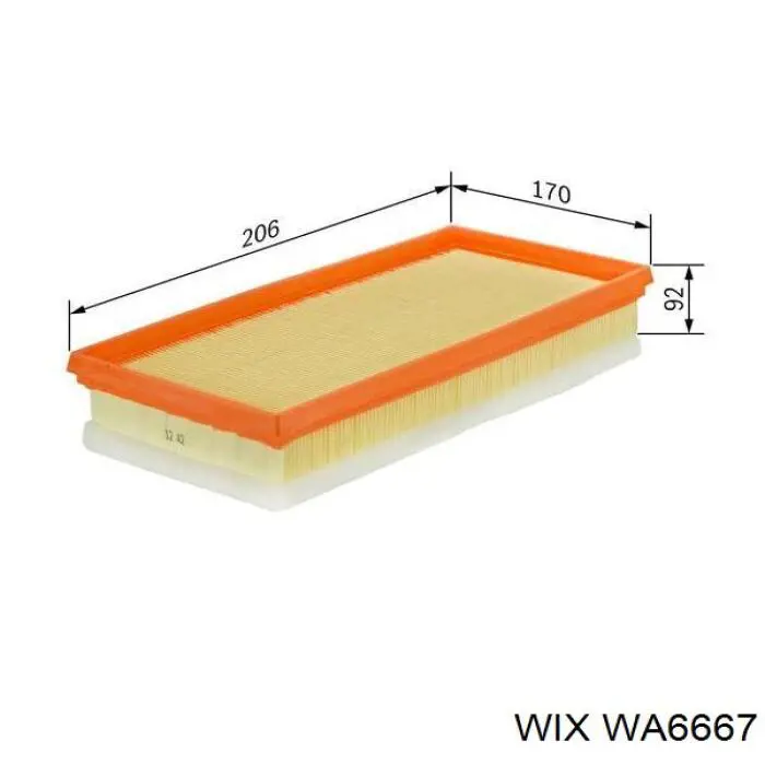 Filtro aire WIX WA6667