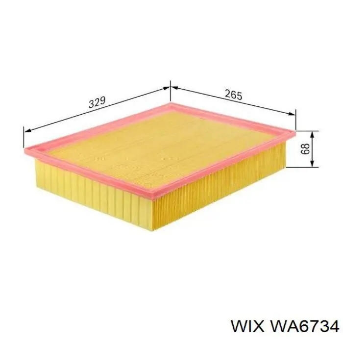 Filtro de aire WA6734 WIX